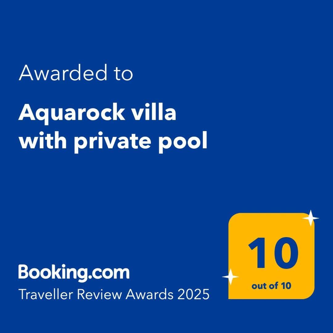 Prassás Aquarock Villa With Private Pool מראה חיצוני תמונה